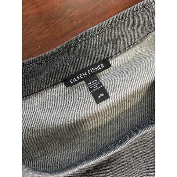 Eileen Fisher Organic Cotton‎ Tunic Top Size M Short Sleeve Lagenlook Minimalist - Picture 3 of 6